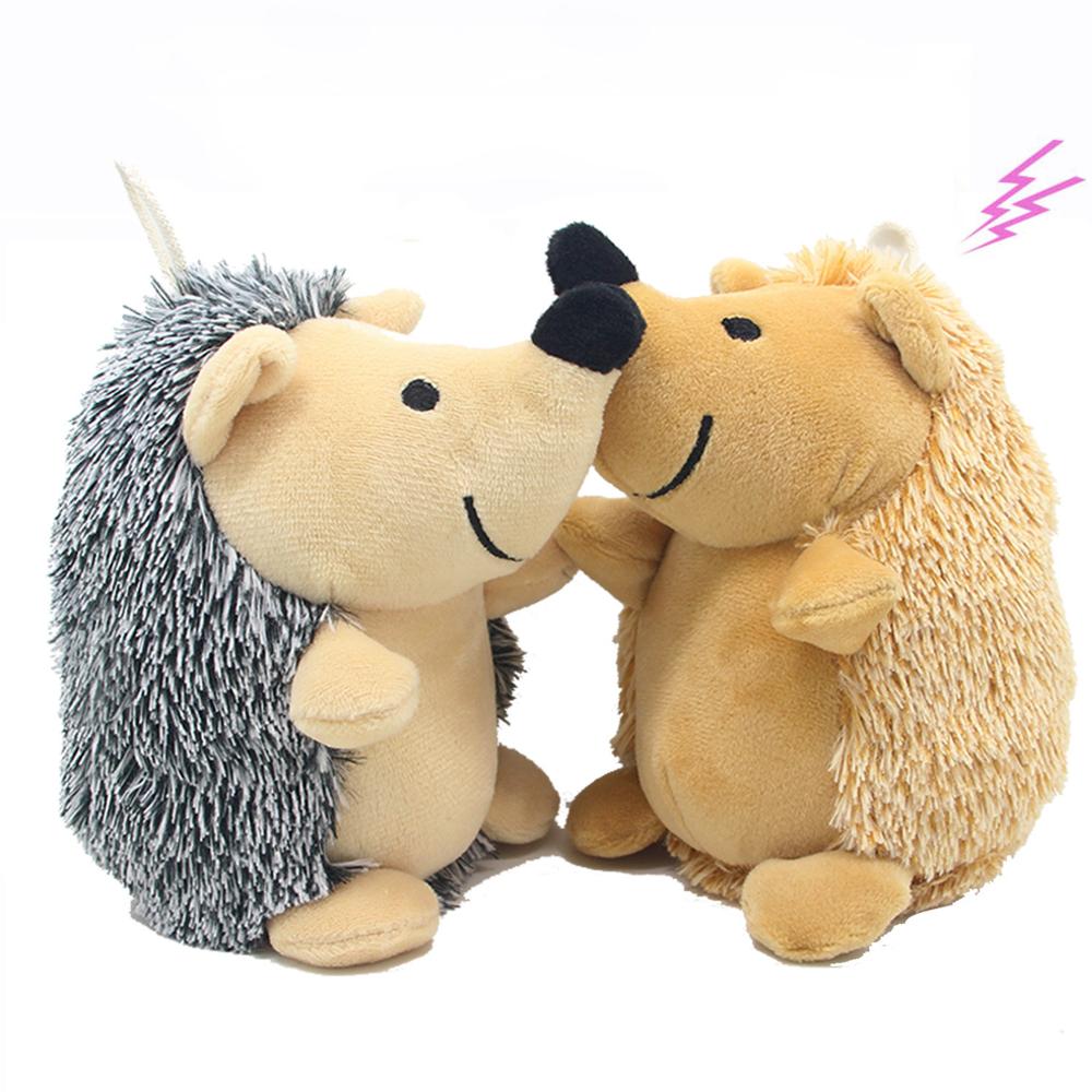 Weiches Plüsch-Igel-Hundespielzeug