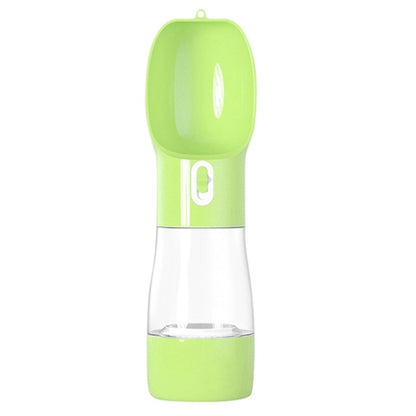 Tragbare Hundewasserflasche mit Futteraufbewahrung