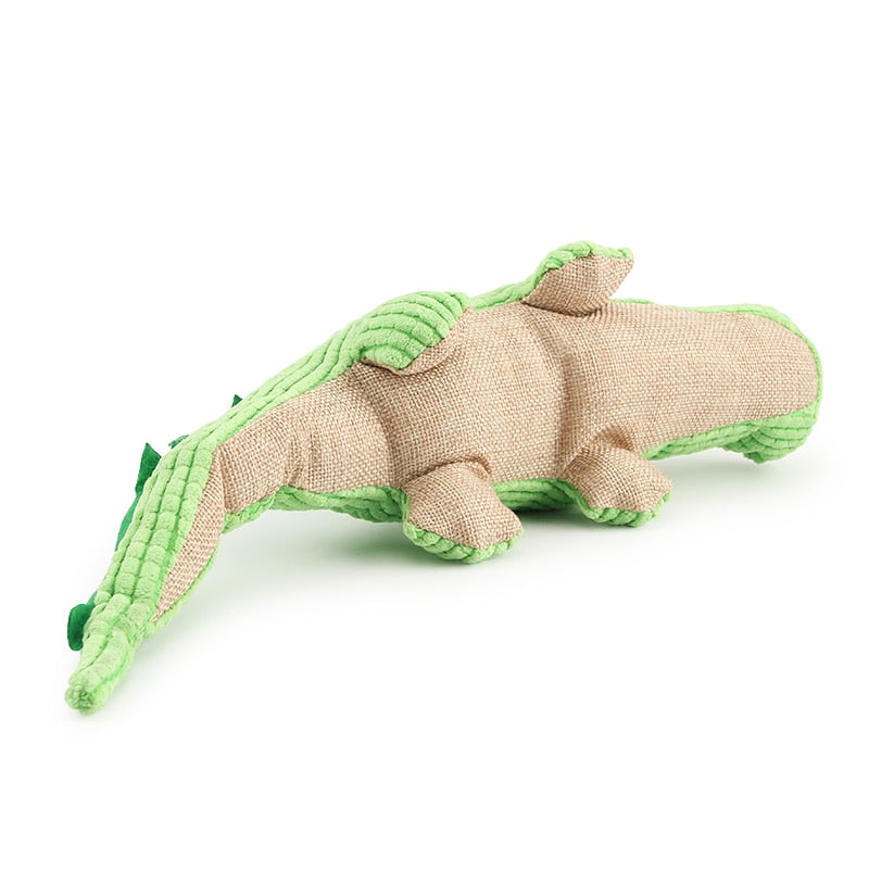 Plush Alligator Dog Toy