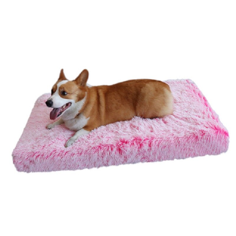 Orthopedic Plush Dog Bed with Removable Fur Cover